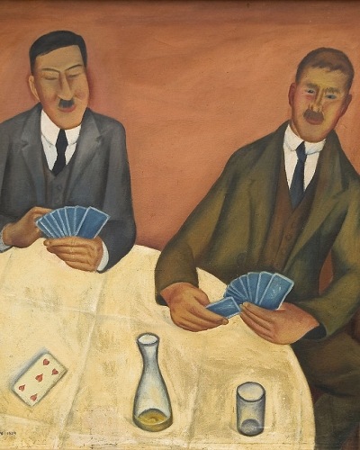 Veno Pilon, Ajdovska meščana (Kvartopirca), 1924, olje, platno, zasebna last